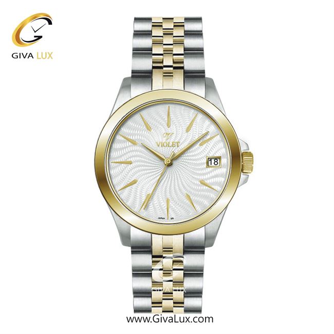 ساعت مچی اورجینال زنانه ویولت VIOLET نقره ای-طلایی | طلایی-نقره ای| نقره ای| کد رفرنس 0592/2 سایز متوسط 